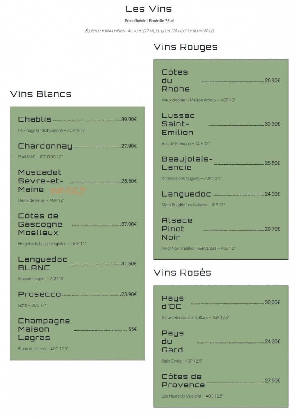 100 Patates — carte page 10