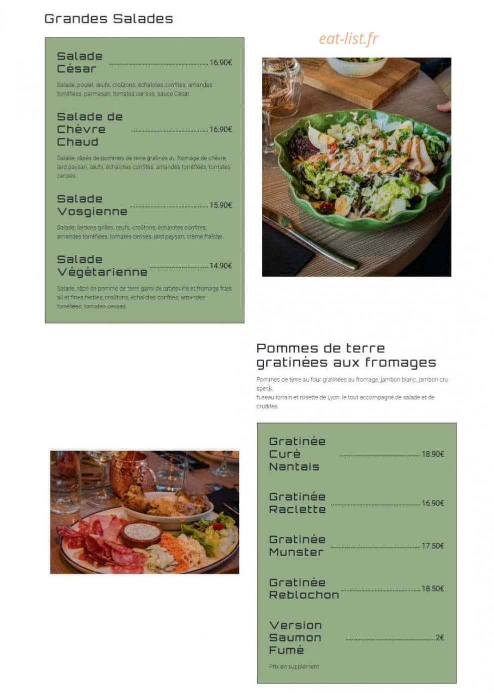 100 Patates — carte page 2