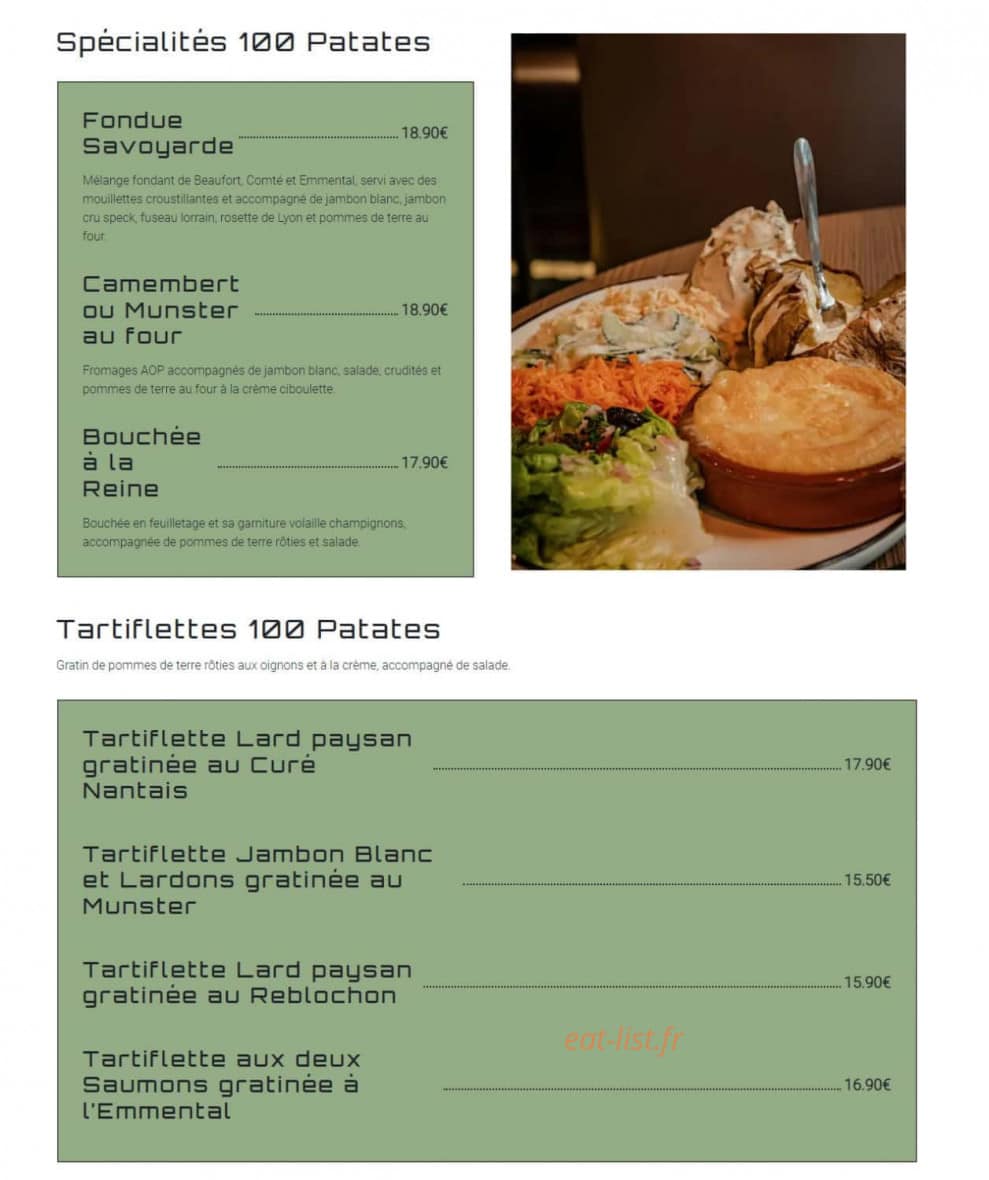 100 Patates — carte page 3