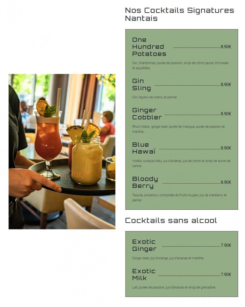 100 Patates — carte page 8