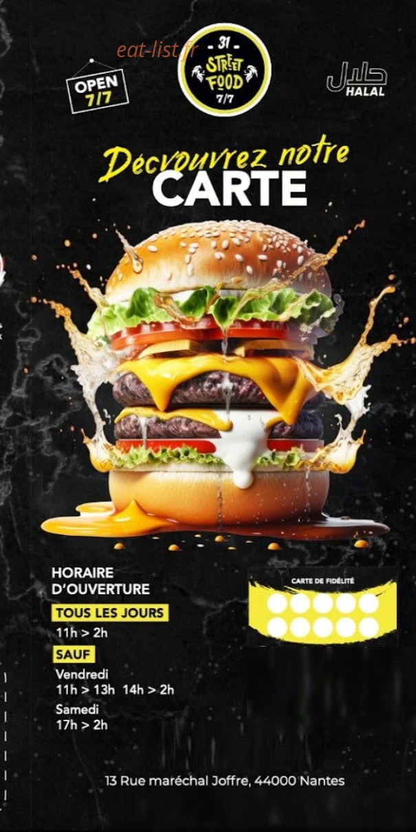 31 street food — carte page 1