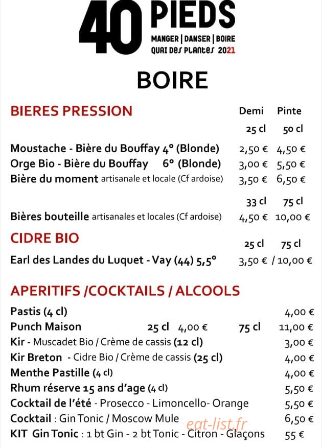40 pieds — carte page 3