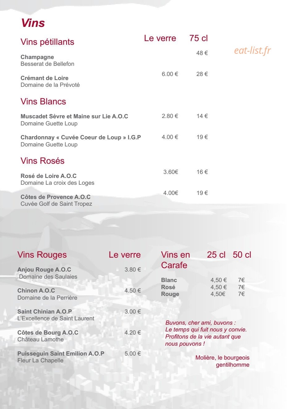 A Carioca — carte page 3