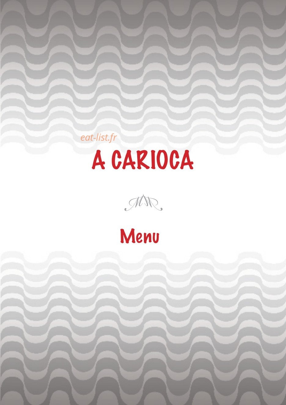 A Carioca — carte page 1