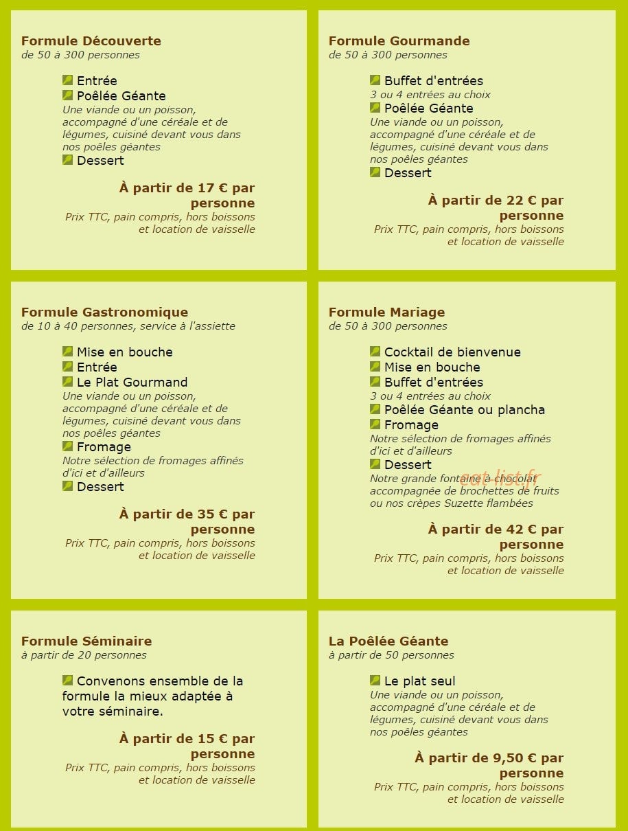 À Table Naturellement — carte page 3