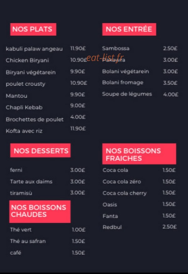 Afghan Nantes — carte page 1