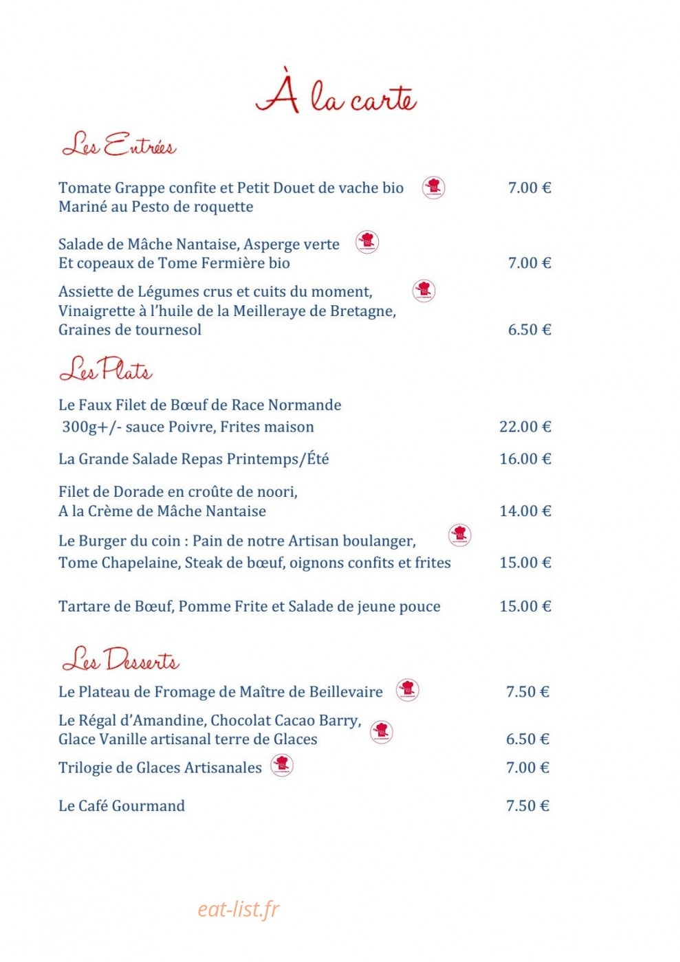 Amandine — carte page 4