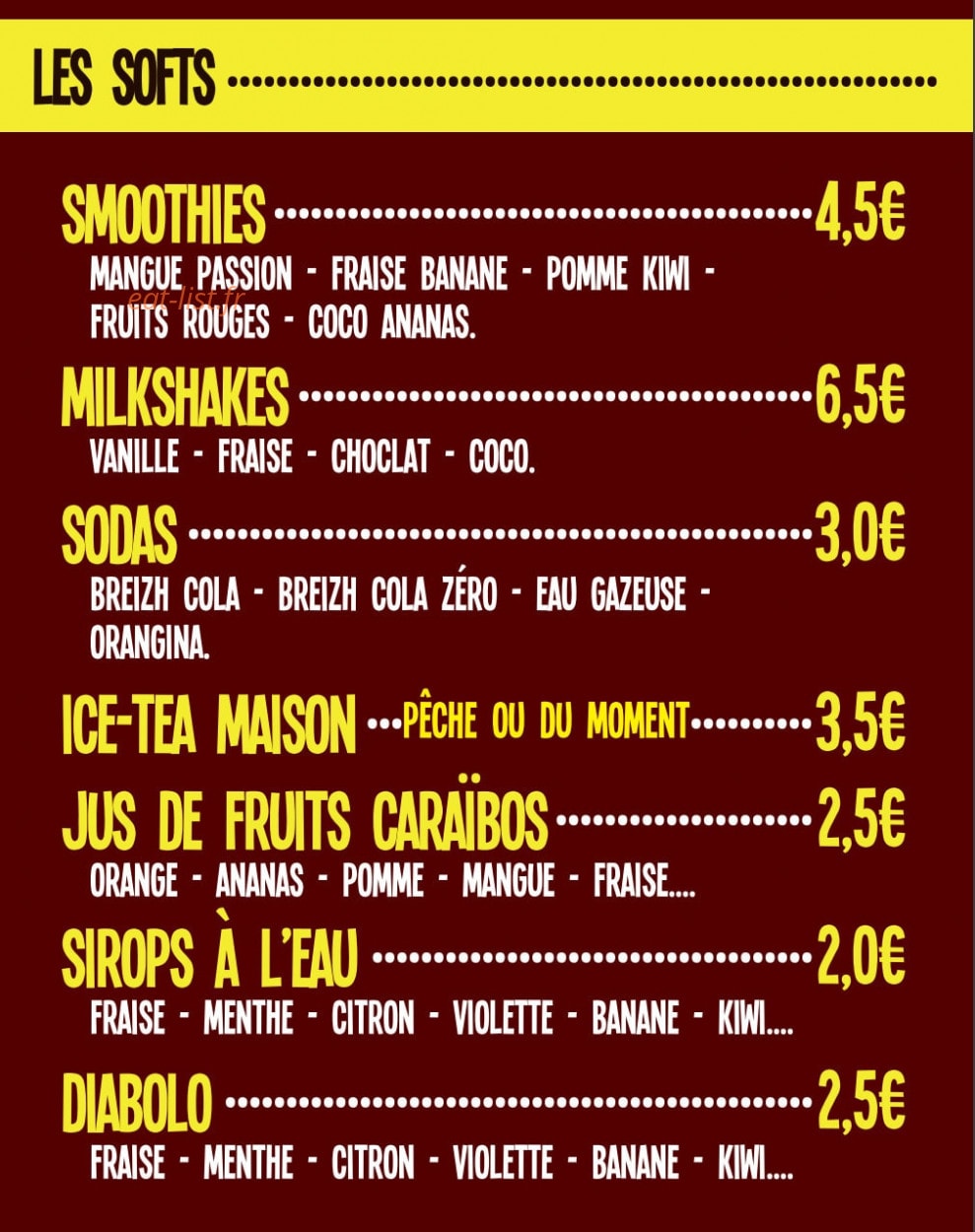 Atomic's Café — carte page 4