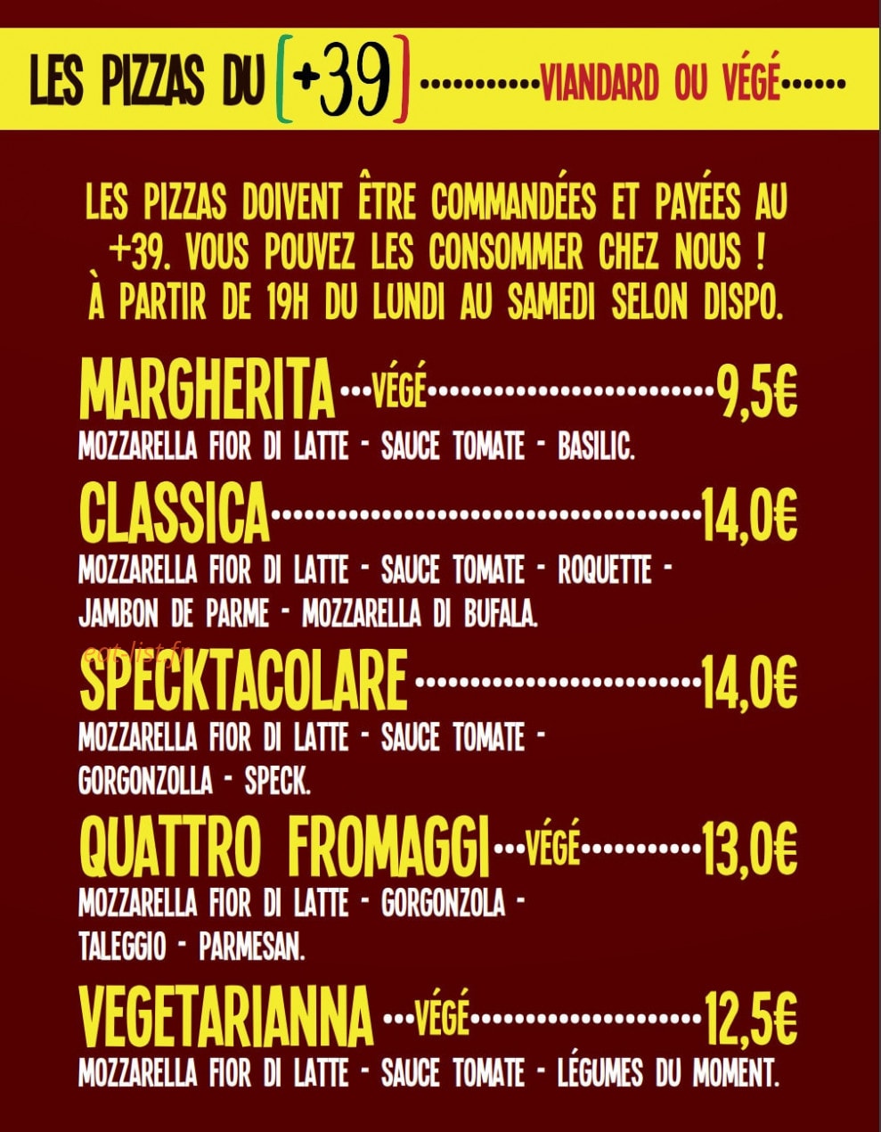 Atomic's Café — carte page 2