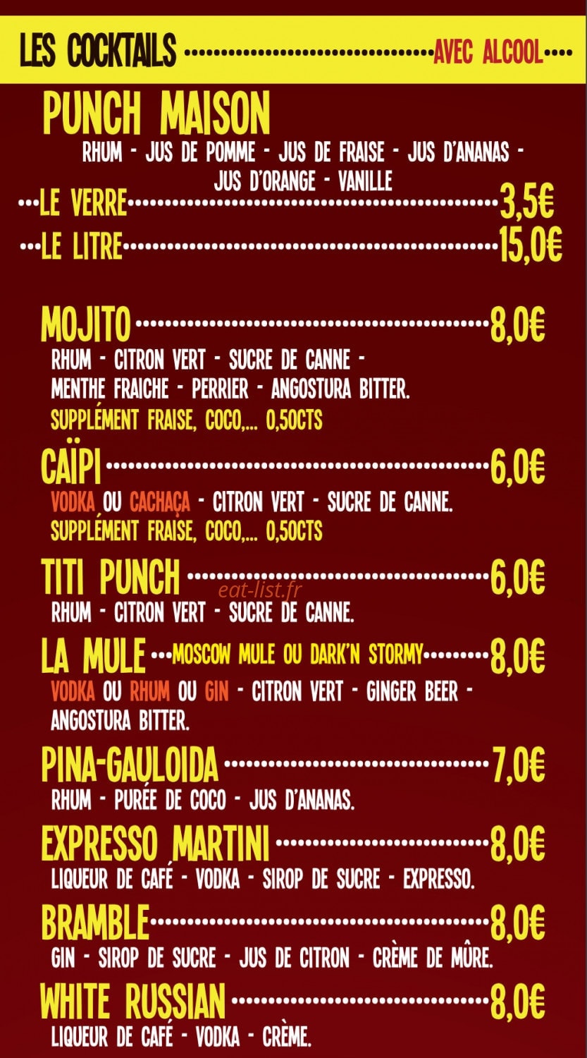 Atomic's Café — carte page 7