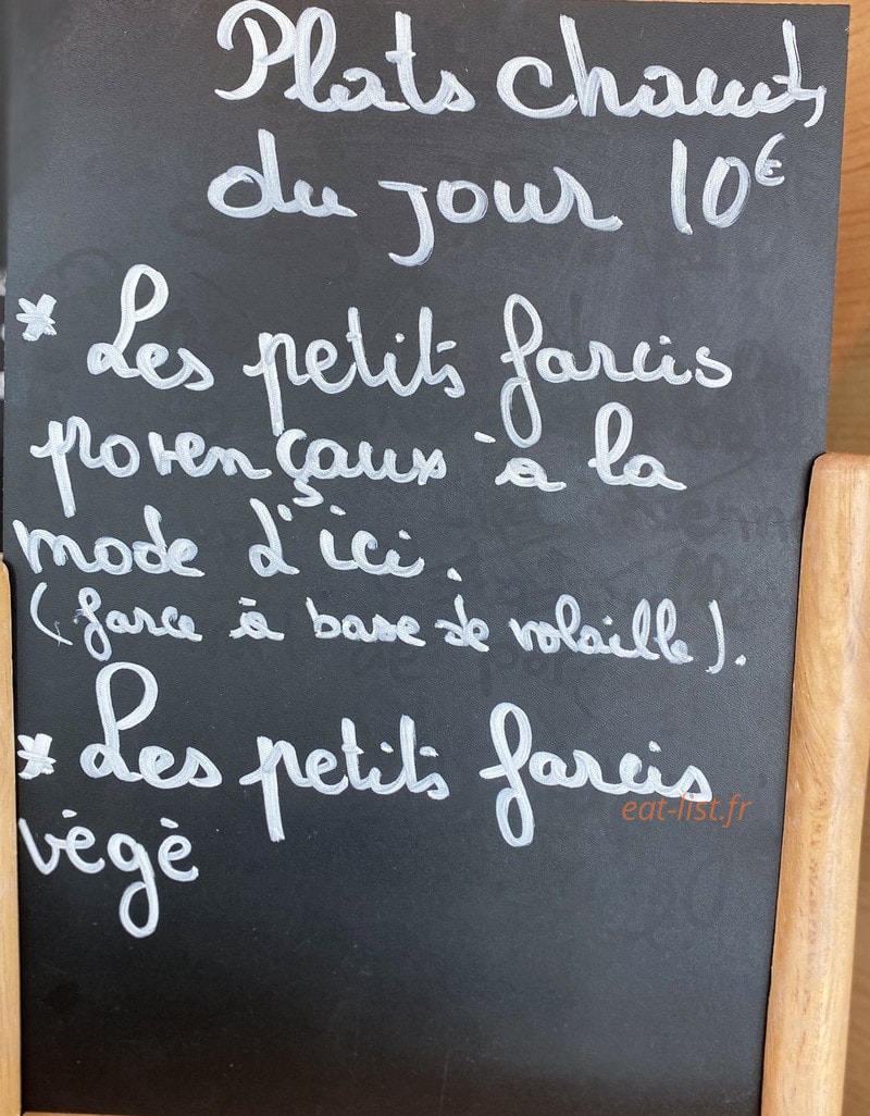 Au Garde-Manger — carte page 1