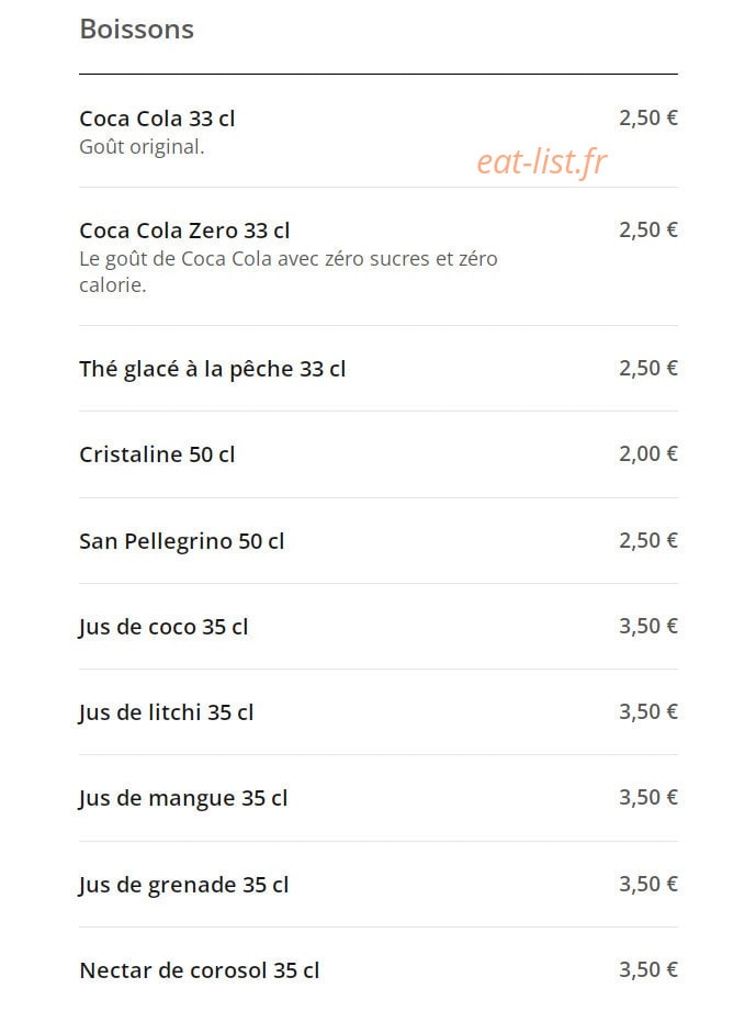 Banh Mie — carte page 6