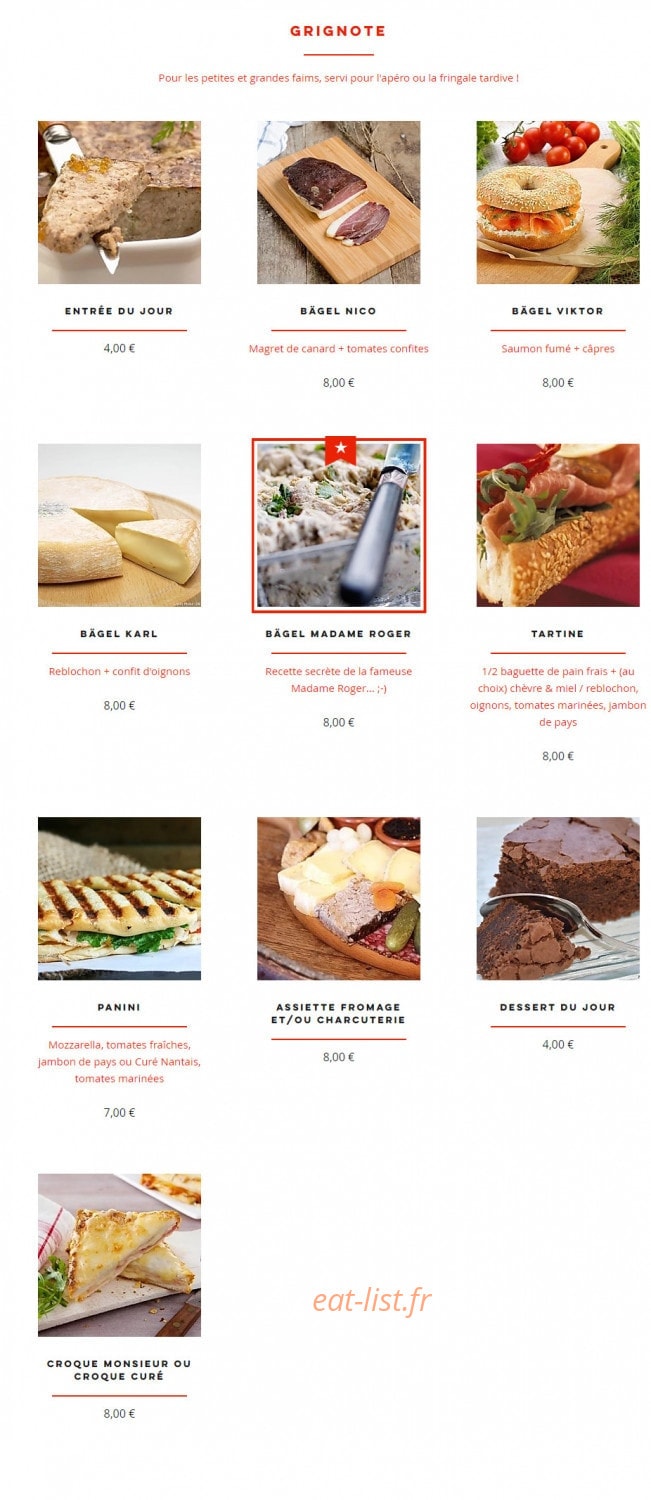 Bar Mon Oncle — carte page 2