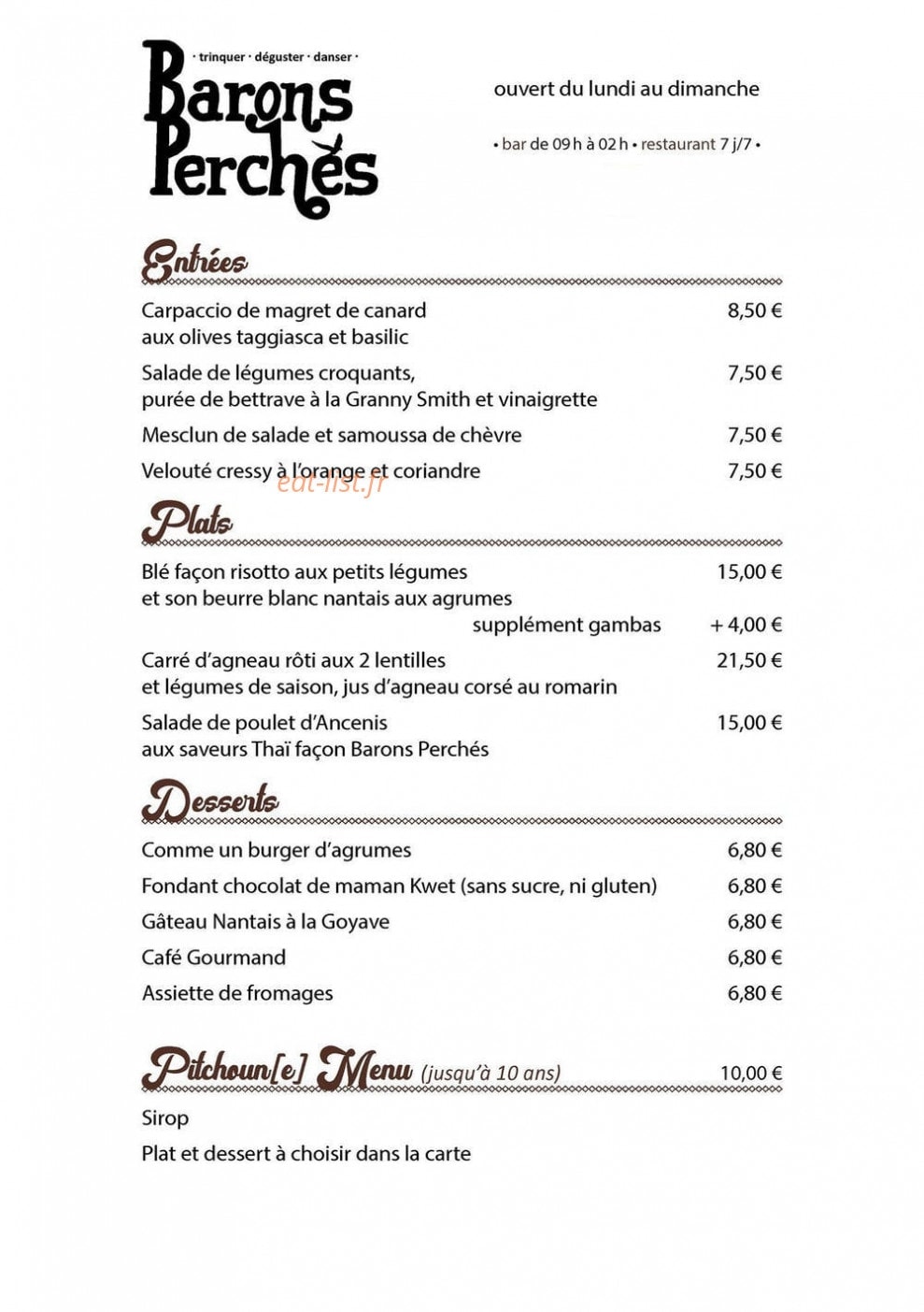 Barons Perchés — carte page 1