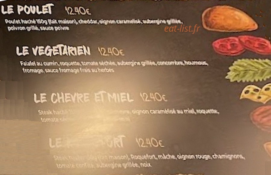 Bbq Burger — carte page 2