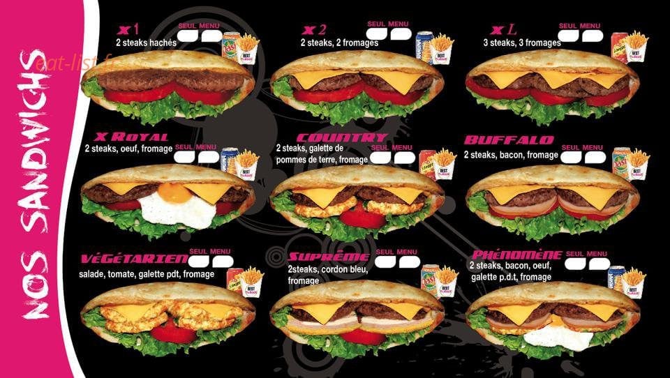 Best burger — carte page 3