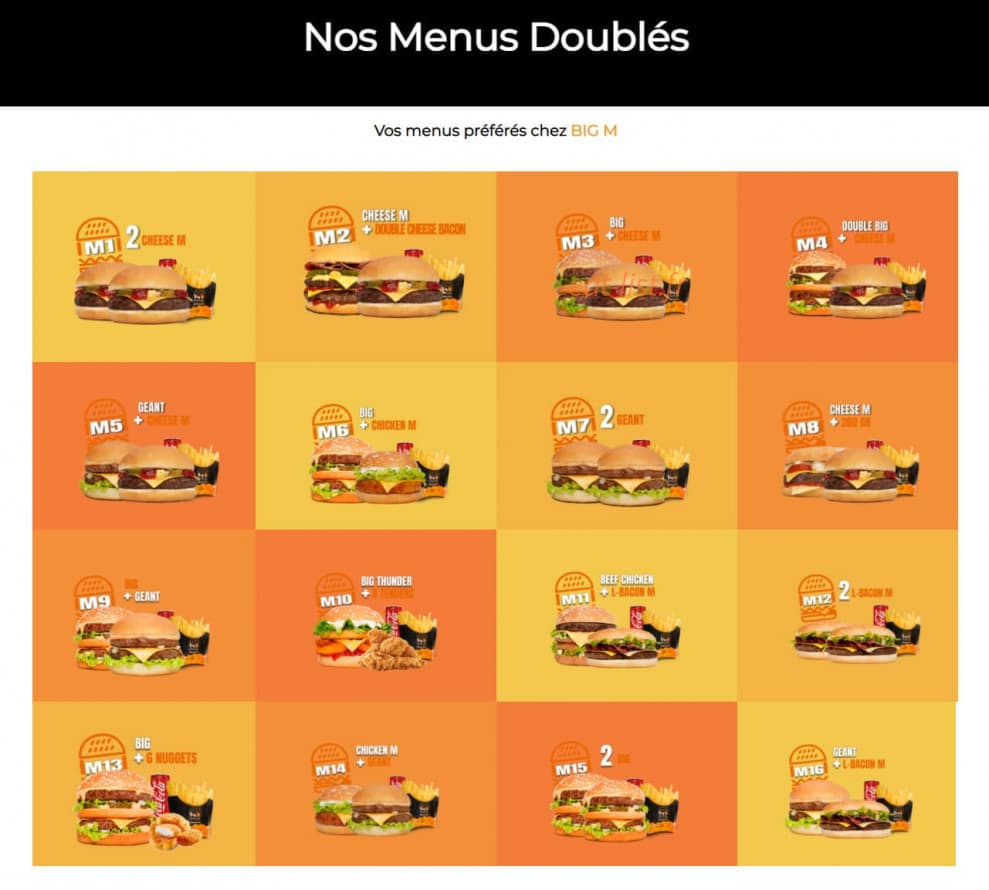 Big M — carte page 2