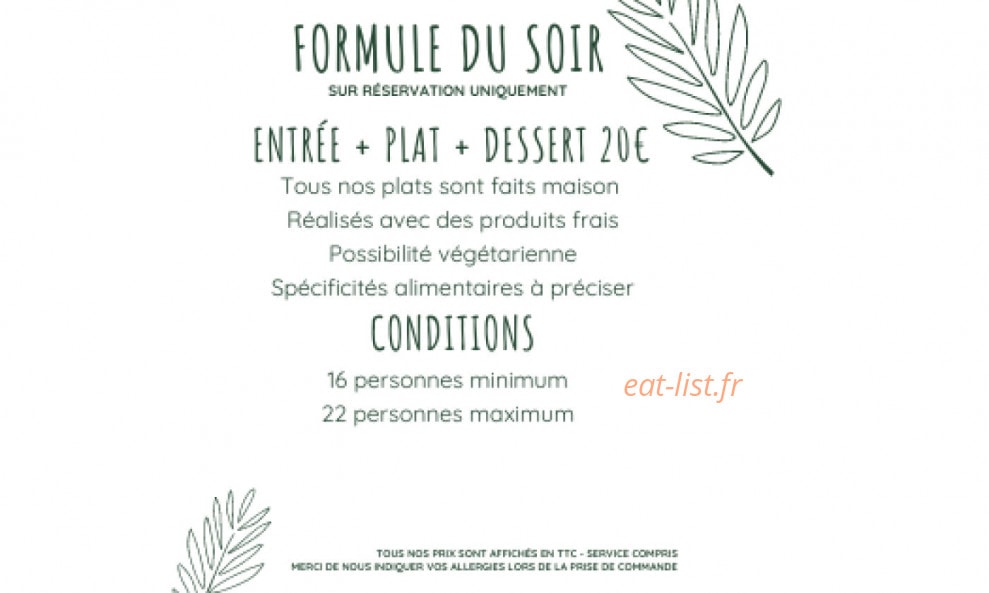 Bistrot Élémentaire — carte page 3