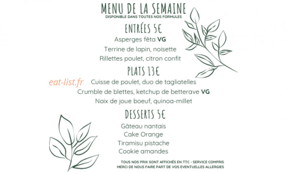 Bistrot Élémentaire — carte page 4