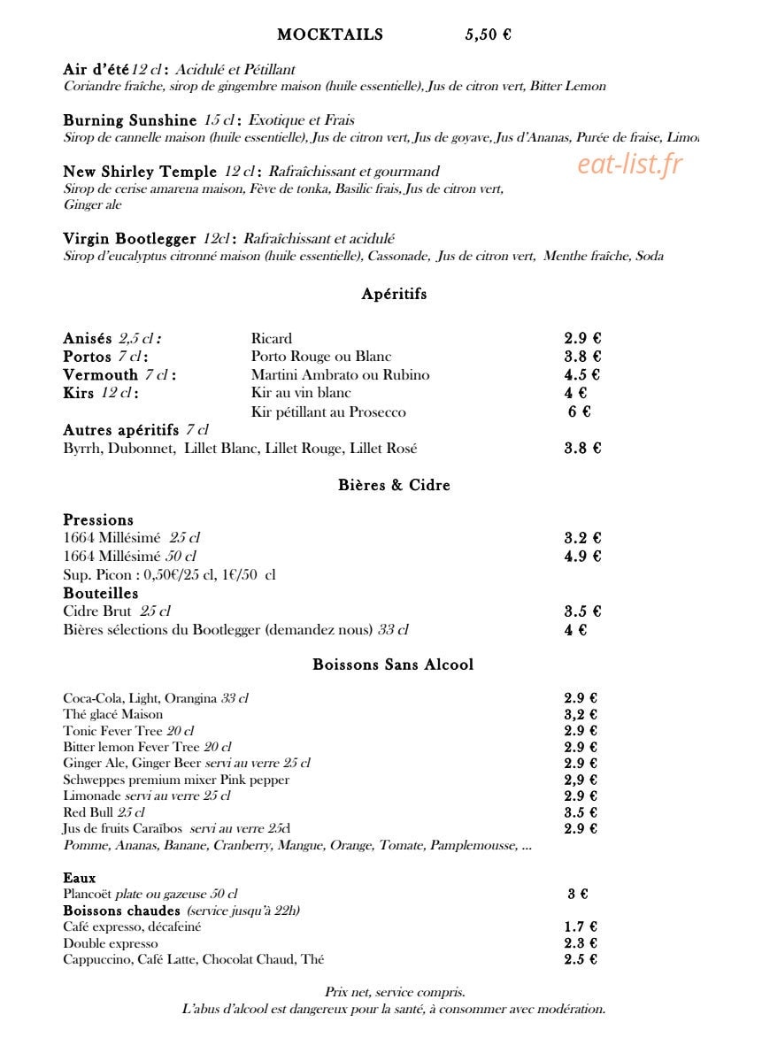 Bootlegger — carte page 2