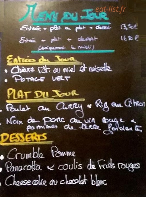 Brady's Nantes — carte page 1
