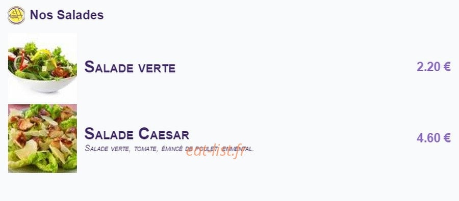 Burger House — carte page 2