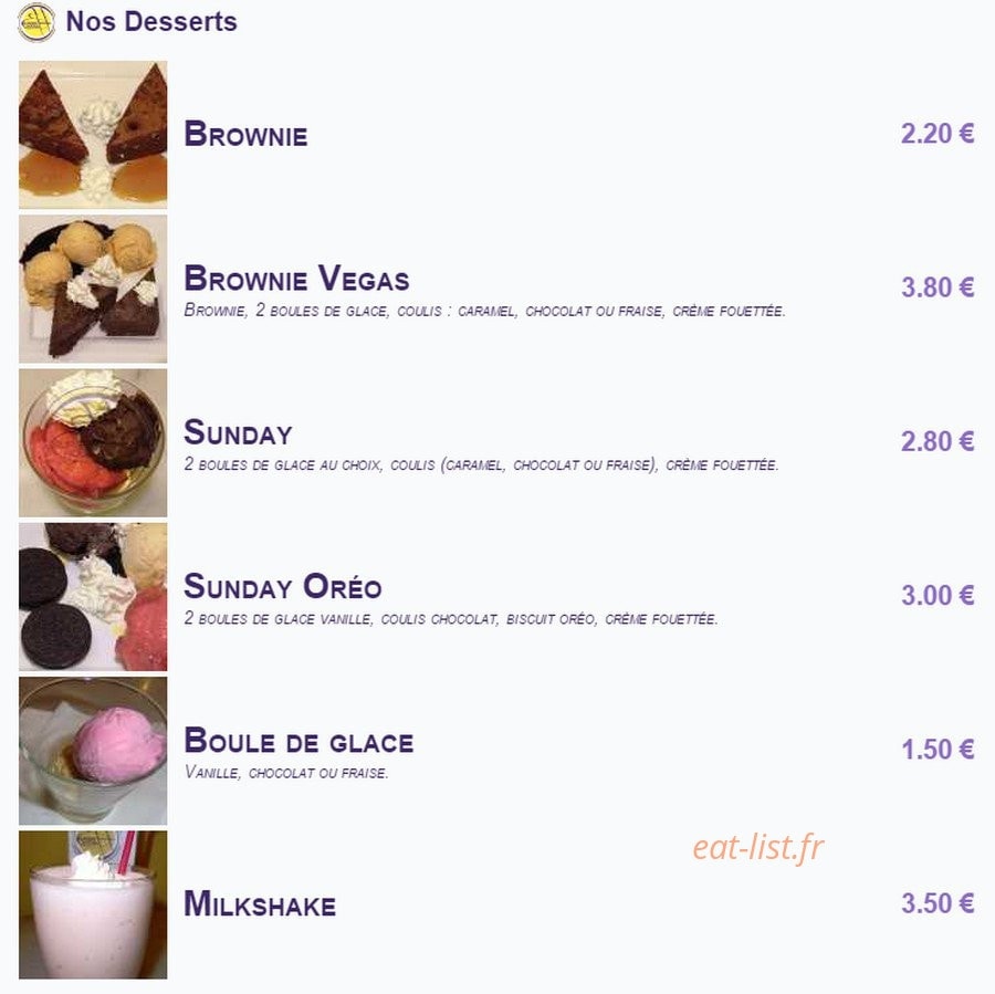 Burger House — carte page 5