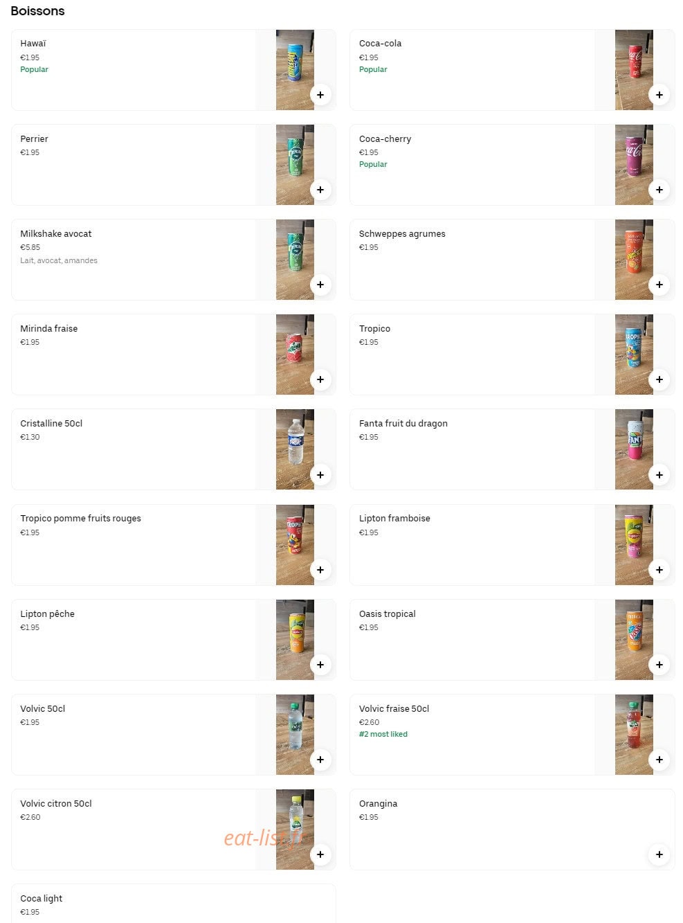 Bx Food — carte page 3