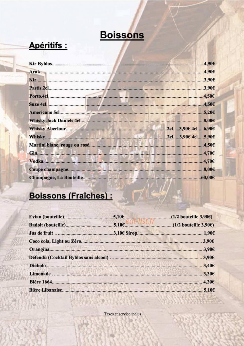 Byblos — carte page 9