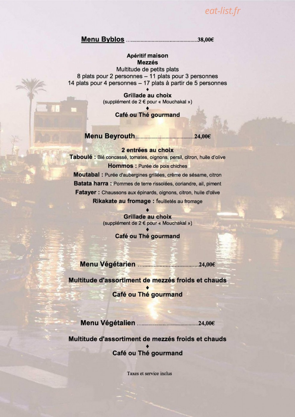 Byblos — carte page 6