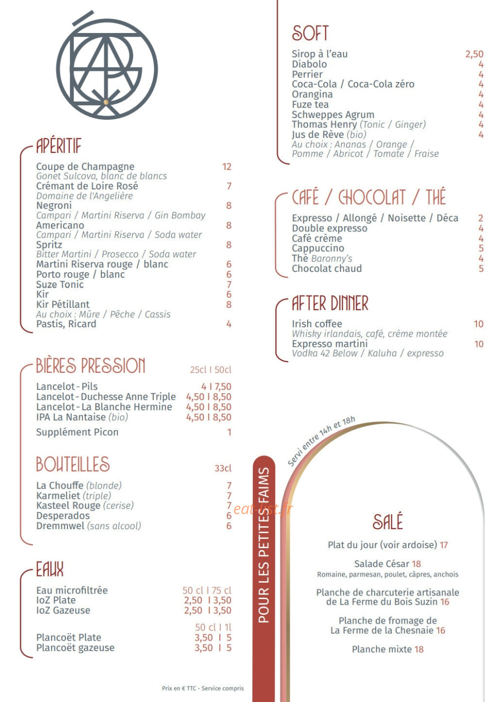 Café des Expos — carte page 5