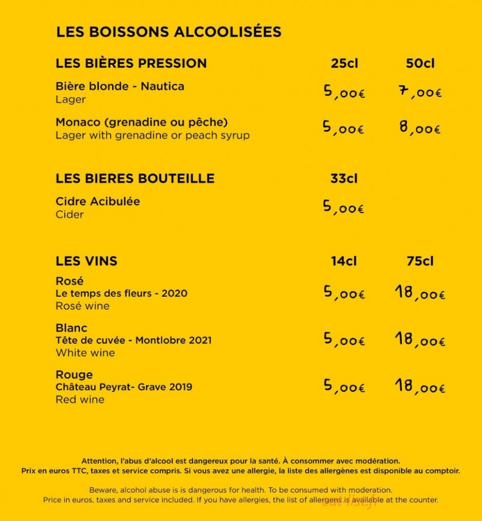 Café Joyeux — carte page 4