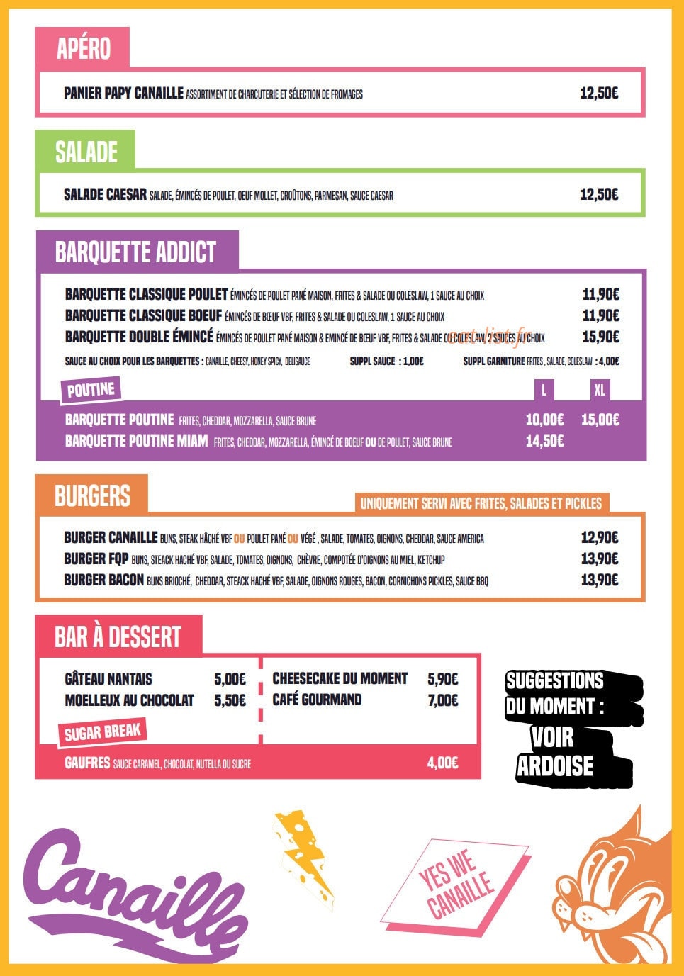 Canaille — carte page 1