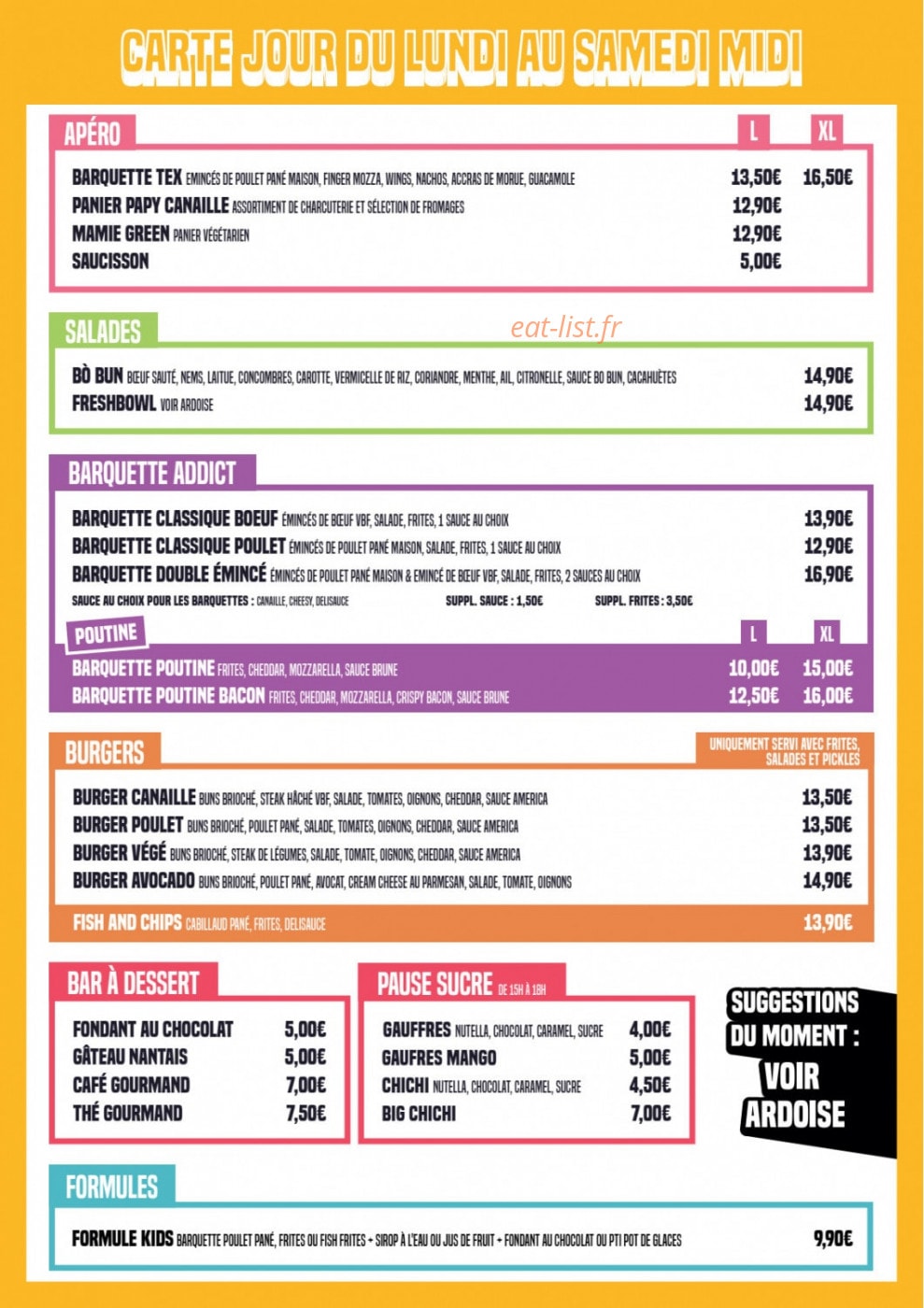 Canaille — carte page 1