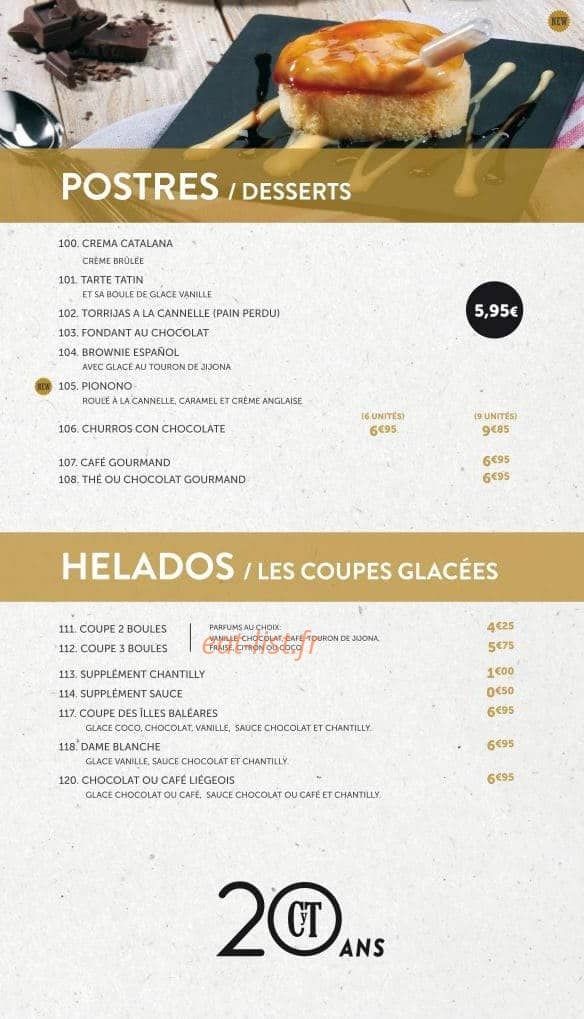 Cañas y Tapas — carte page 9