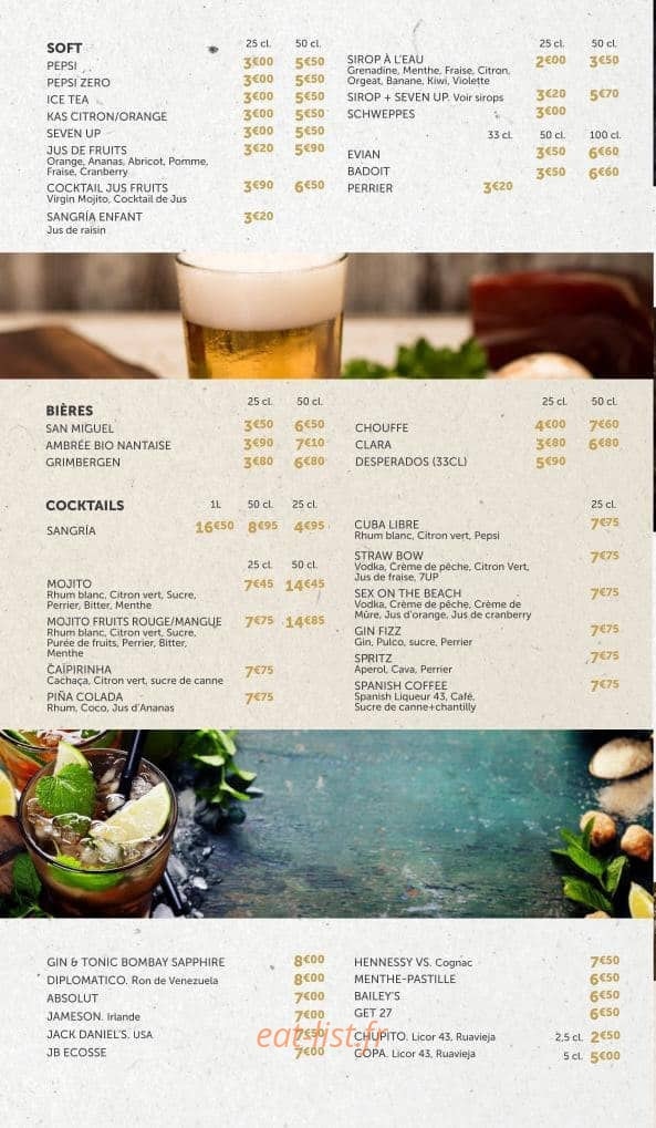 Cañas y Tapas — carte page 7