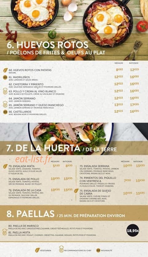 Cañas y Tapas — carte page 4