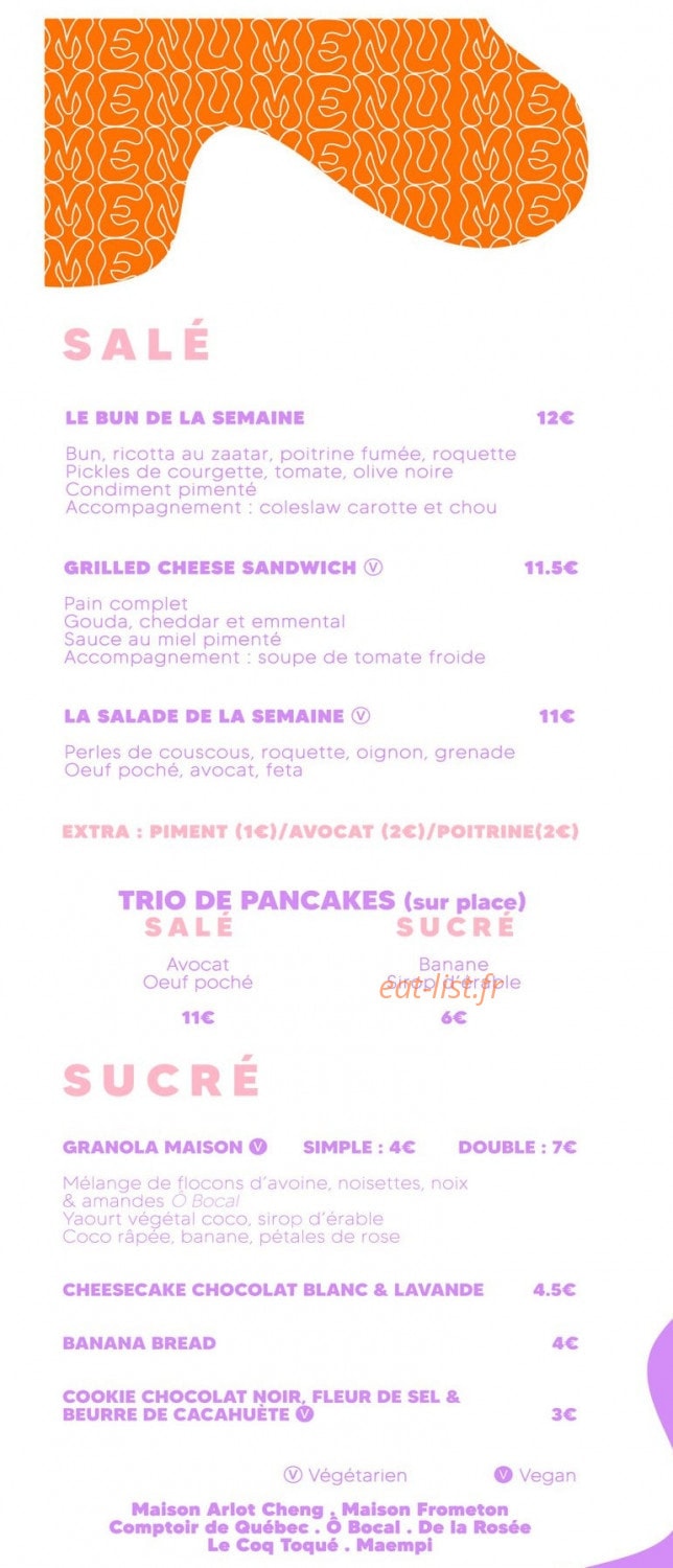 Canyon, café fleurs — carte page 1
