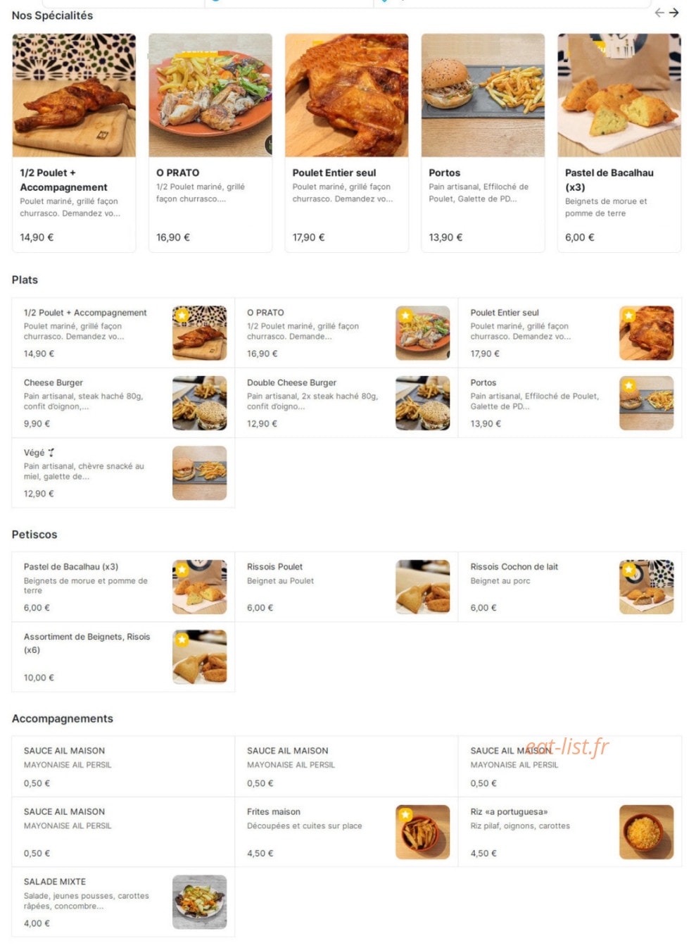 Casa Cruz — carte page 1