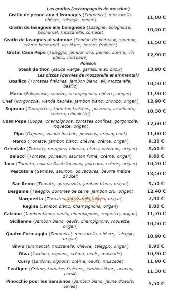 Casa Pepe à Nantes - menu et photos