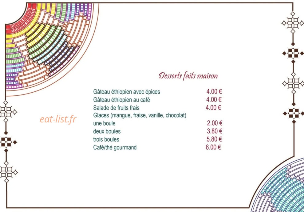 Chez fruta — carte page 7