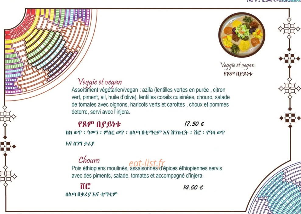 Chez fruta — carte page 6