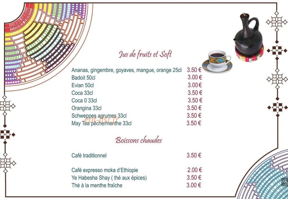 Chez fruta — carte page 10