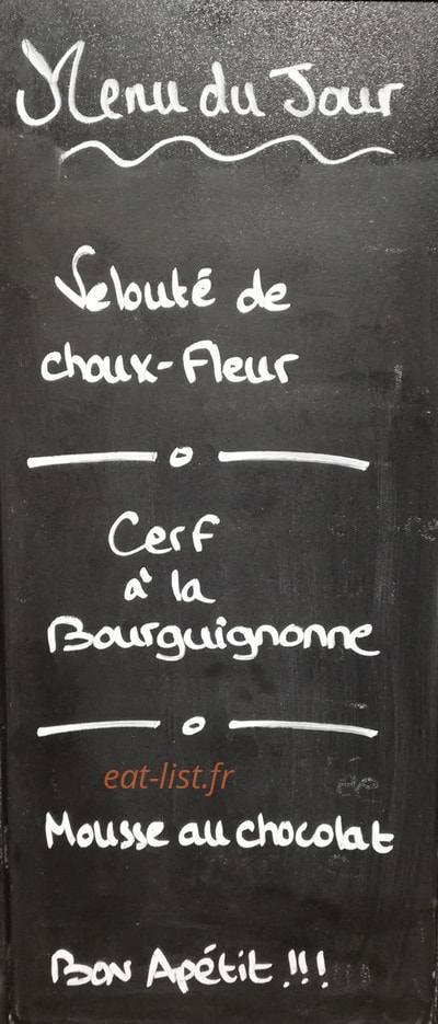 Chez Hugo — carte page 1