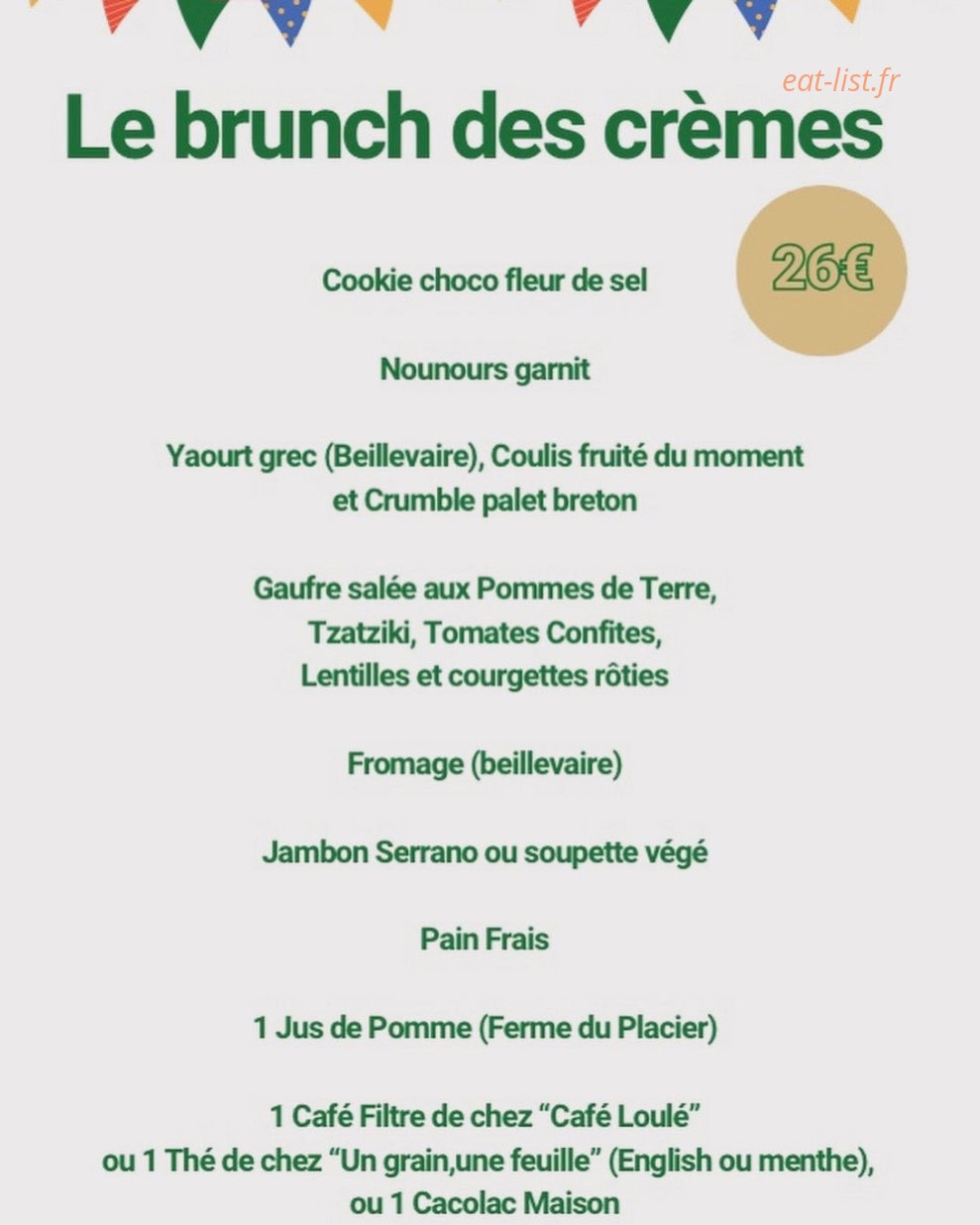 Chez les crèmes — carte page 2