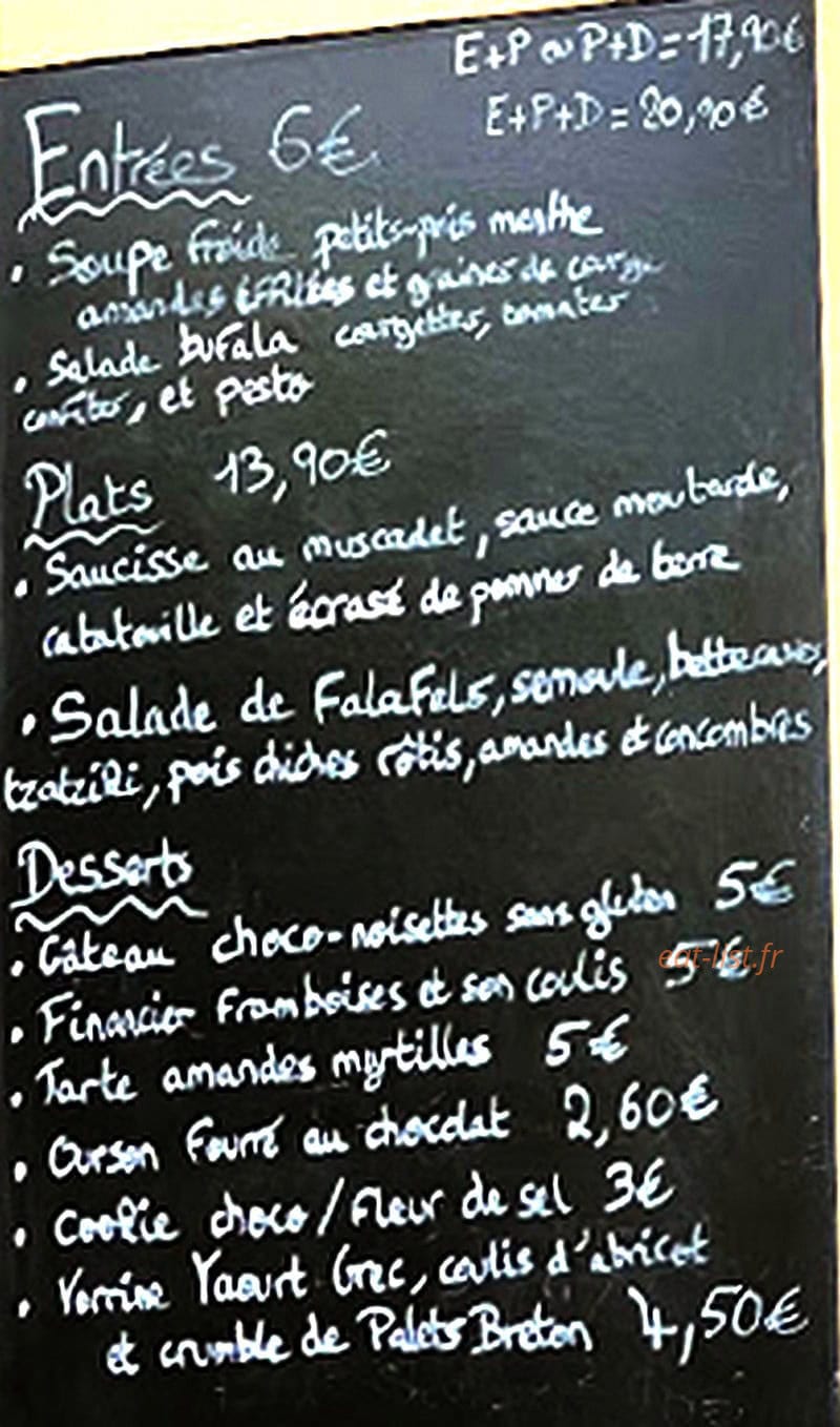 Chez les crèmes — carte page 1