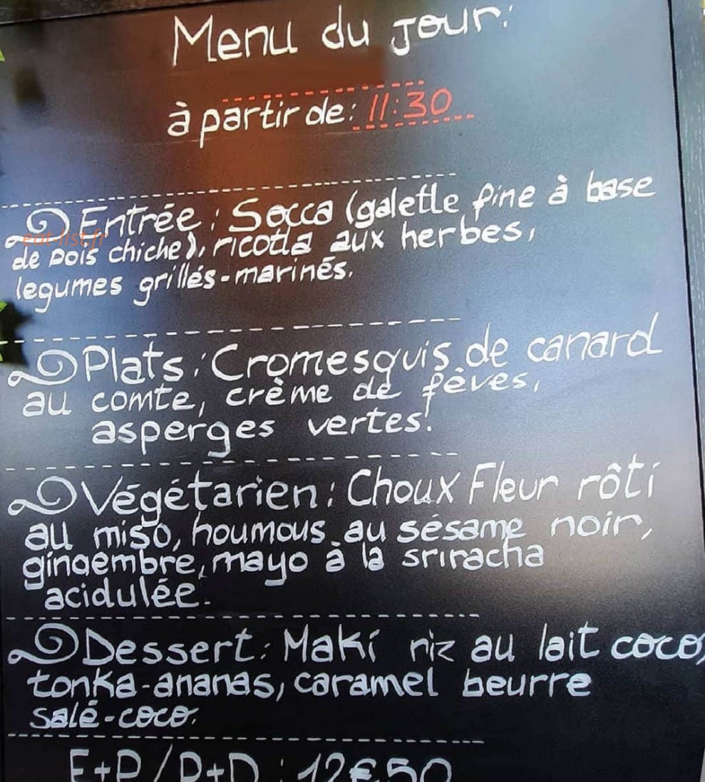 Chez Louisette — carte page 1
