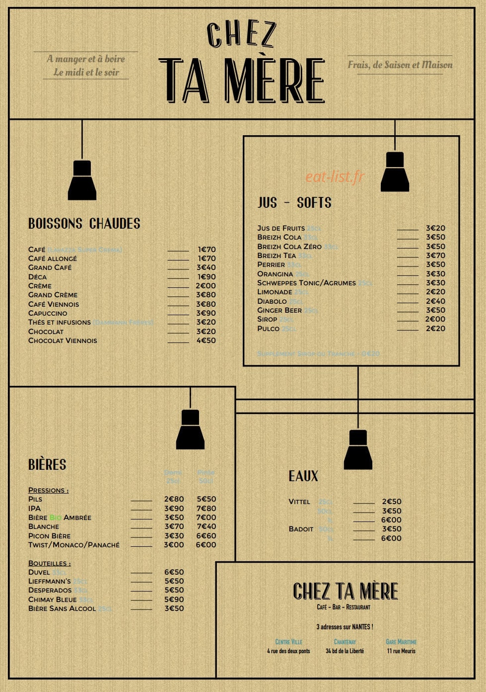 Chez Ta Mère Meuris — carte page 2