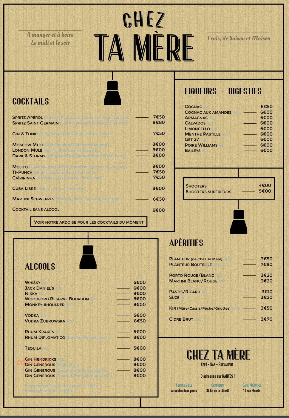 Chez Ta Mère Meuris — carte page 3