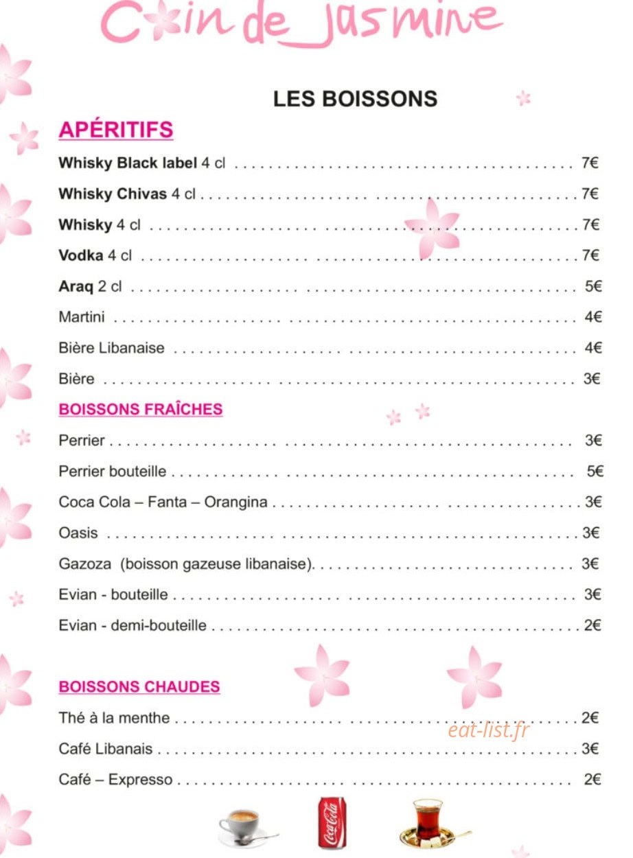 Coin De Jasmine — carte page 9